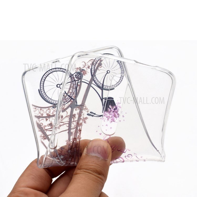 Impressão Padrão Caso De Telefone TPU Para Xiaomi Redmi K30 / X2 Poco - Torre Eiffel-5