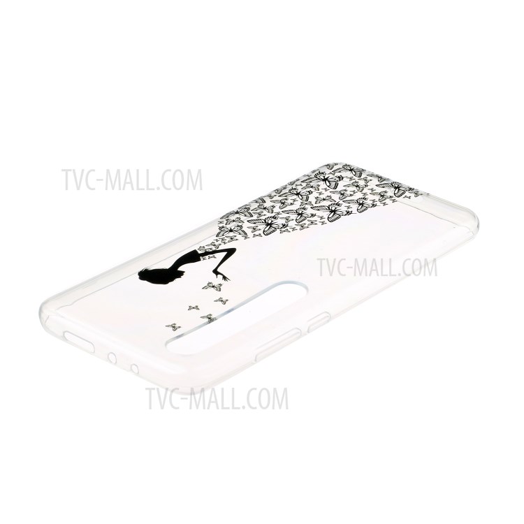 Pattern Printing Soft TPU Case Accessory for Xiaomi Mi 10 - Butterfly Girl-3