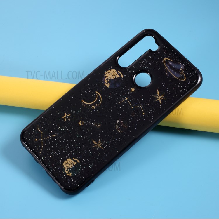 Star Planet Sticker Epoxy TPU Phone Cover Case for Xiaomi Redmi Note 8T-5