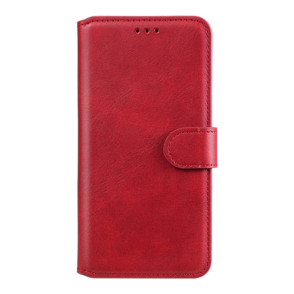 Classics PU Leather Phone Case Wallet Stand Magnetic Cover for Xiaomi Redmi Note 9S/9 Pro Max/9 Pro - Red-2