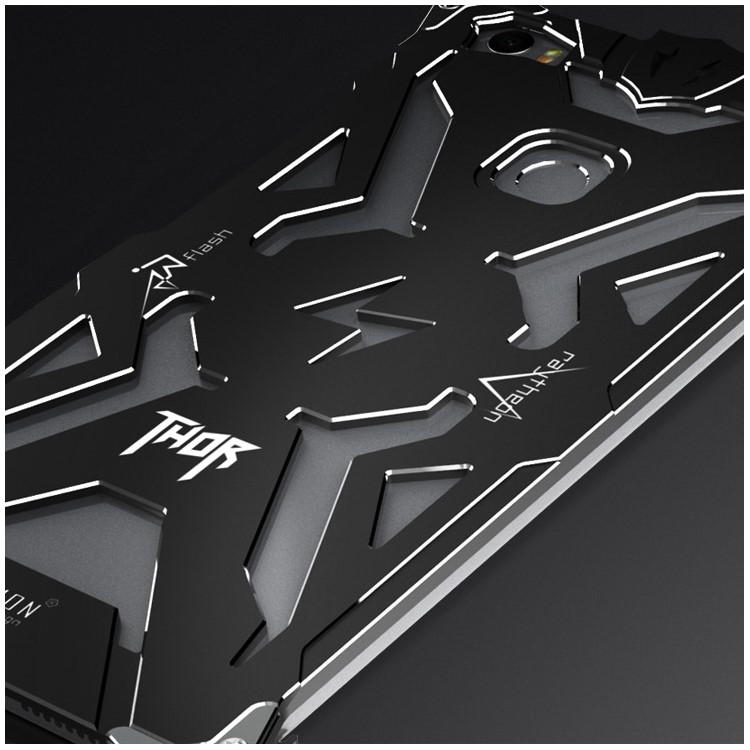 Cool Punk Rock Aviation Aluminum Metal Armor Phone Case for Xiaomi Mi Max - Black-4