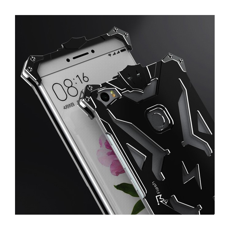 Cool Punk Rock Aviation Aluminum Metal Armor Phone Case for Xiaomi Mi Max - Black-5