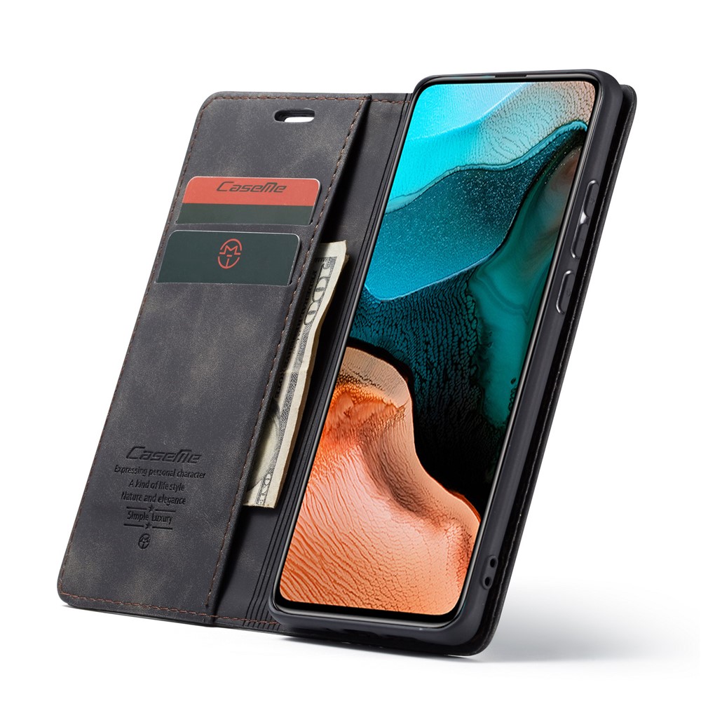 CASEME Caso De Couro Absorvida Auto-013 Série Para Xiaomi Redmi K30 Pro / Poco F2 Pro - Preto-12
