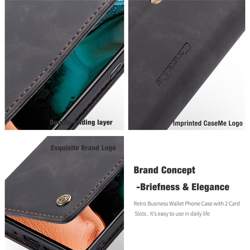 CASEME Caso De Couro Absorvida Auto-013 Série Para Xiaomi Redmi K30 Pro / Poco F2 Pro - Preto-17