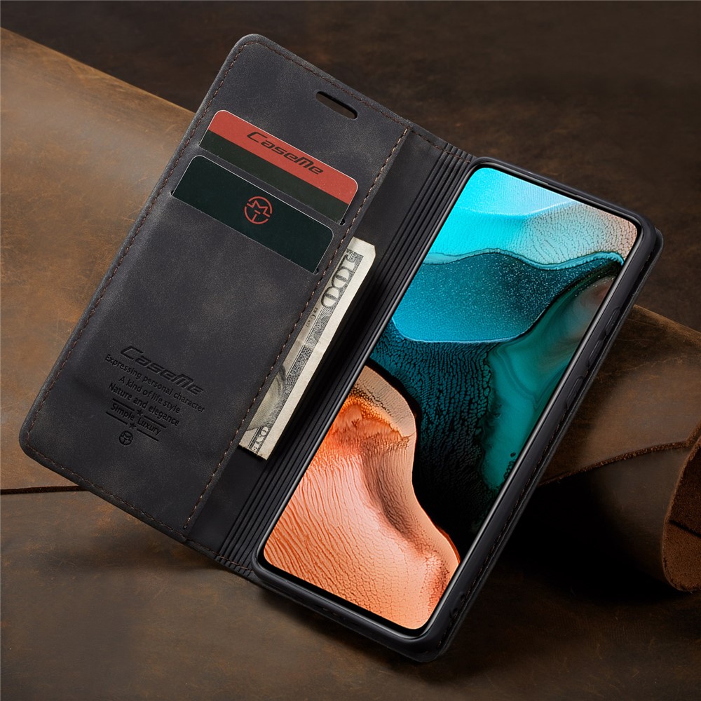 CASEME Caso De Couro Absorvida Auto-013 Série Para Xiaomi Redmi K30 Pro / Poco F2 Pro - Preto-20