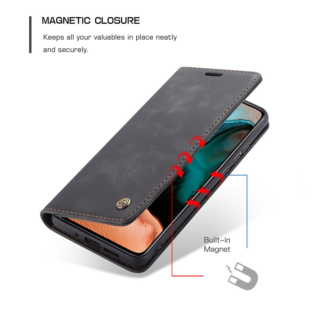 CASEME Caso De Couro Absorvida Auto-013 Série Para Xiaomi Redmi K30 Pro / Poco F2 Pro - Preto-6
