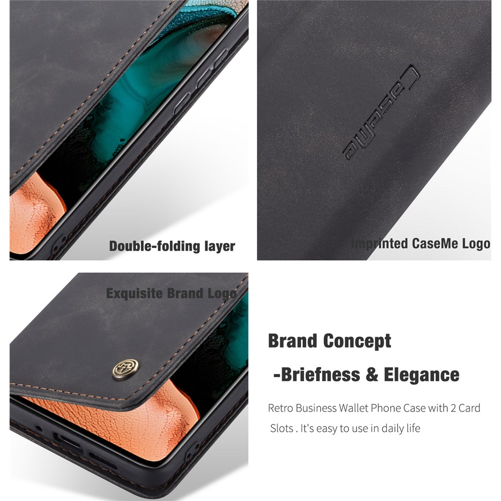 CASEME Caso De Couro Absorvida Auto-013 Série Para Xiaomi Redmi K30 Pro / Poco F2 Pro - Preto-8