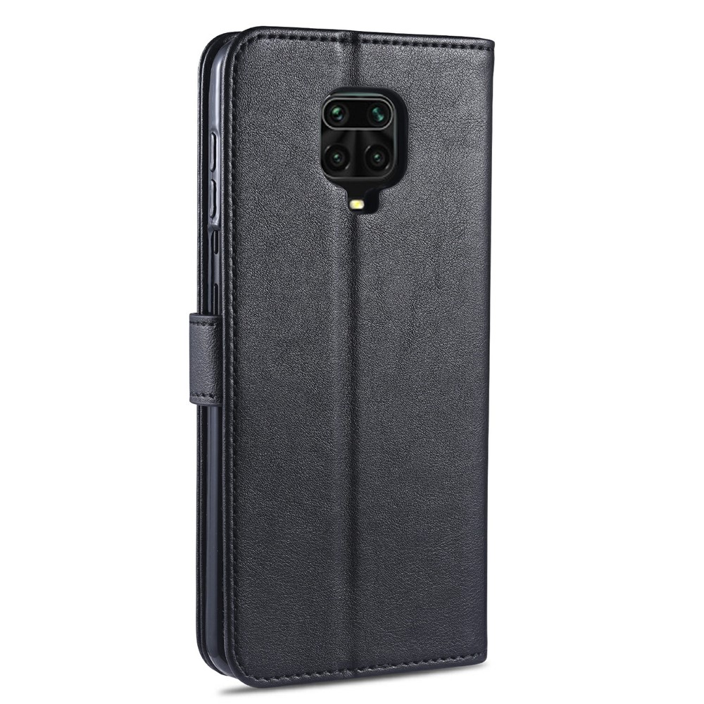 AZNS Leather Stylish Phone Case for Xiaomi Poco M2 Pro/Redmi Note 9 Pro/Redmi Note 9 Pro Max/Redmi Note 9S - Black-3