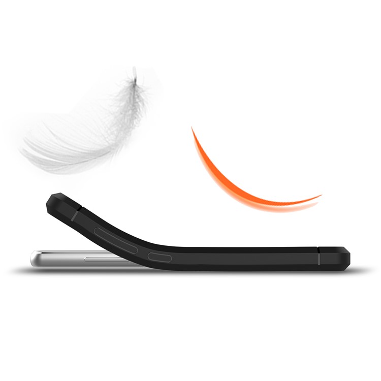 Carbon Fibre Brushed TPU Case for Xiaomi Mi 4S - Black-4