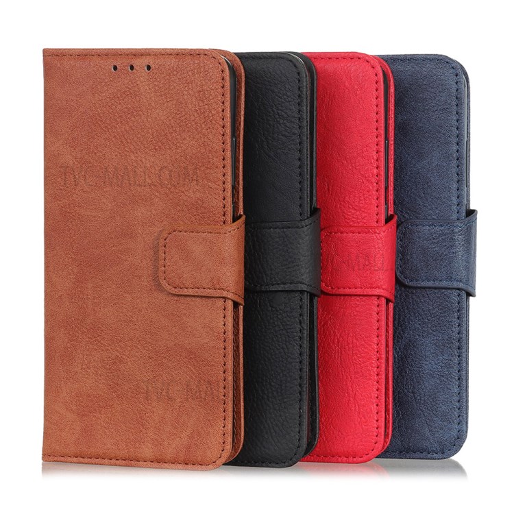 Litchi Grain PU Leather Wallet Mobile Casing for Xiaomi Mi 10 Lite 5G/Mi 10 Youth 5G - Black-12