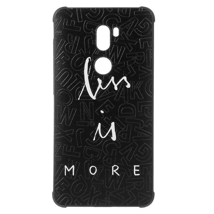 Wrapped Edges Embossed TPU Gel Case for Xiaomi Mi 5s Plus - Less Is More-1