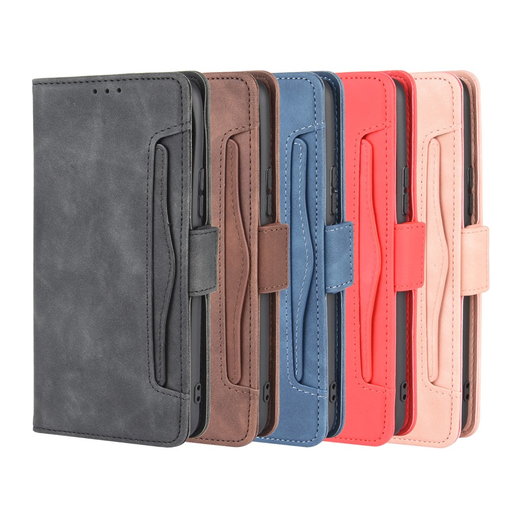 Multiple Card Slots Protection Magnetic PU Leather Shell for Xiaomi Mi 10 Lite 5G/10 Youth 5G - Black-13