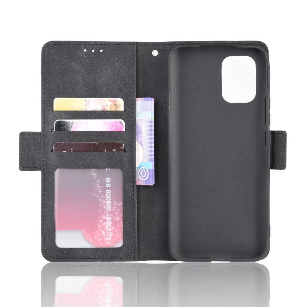 Multiple Card Slots Protection Magnetic PU Leather Shell for Xiaomi Mi 10 Lite 5G/10 Youth 5G - Black-4