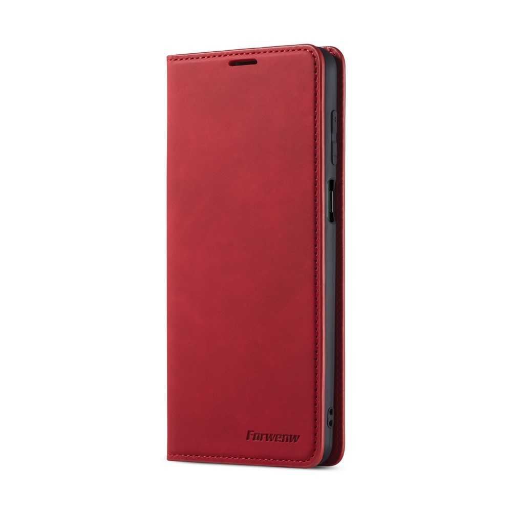 FORWENW Fantasy Series Silky Touch Leather Case for Xiaomi Redmi Note 9 Pro/Note 9 Pro Max/Note 9S - Red-2