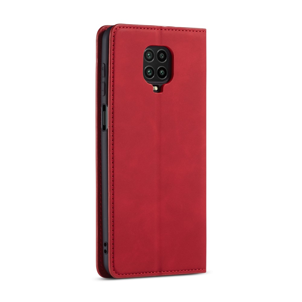 Forwenw Fantasy Series Custodia In Pelle Seta Tattile Per Xiaomi Redmi Nota 9 Pro / Nota 9 Pro Max / Nota 9S - Rosso