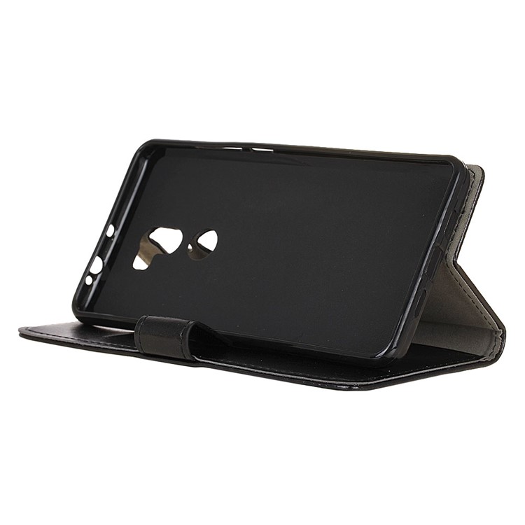 Crazy Horse Wallet Leather Stand Case for Xiaomi Mi 5s Plus - Black-4