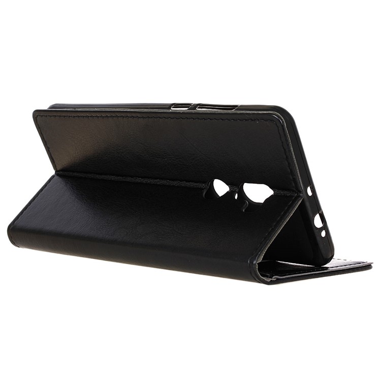 Crazy Horse Wallet Leather Stand Case for Xiaomi Mi 5s Plus - Black-5