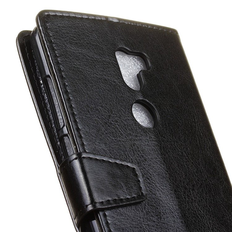Crazy Horse Wallet Leather Stand Case for Xiaomi Mi 5s Plus - Black-6