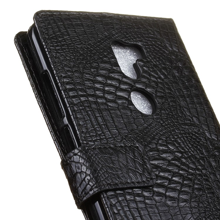Crocodile Texture Wallet Leather Cell Phone Case for Xiaomi Mi 5s Plus - Black-7
