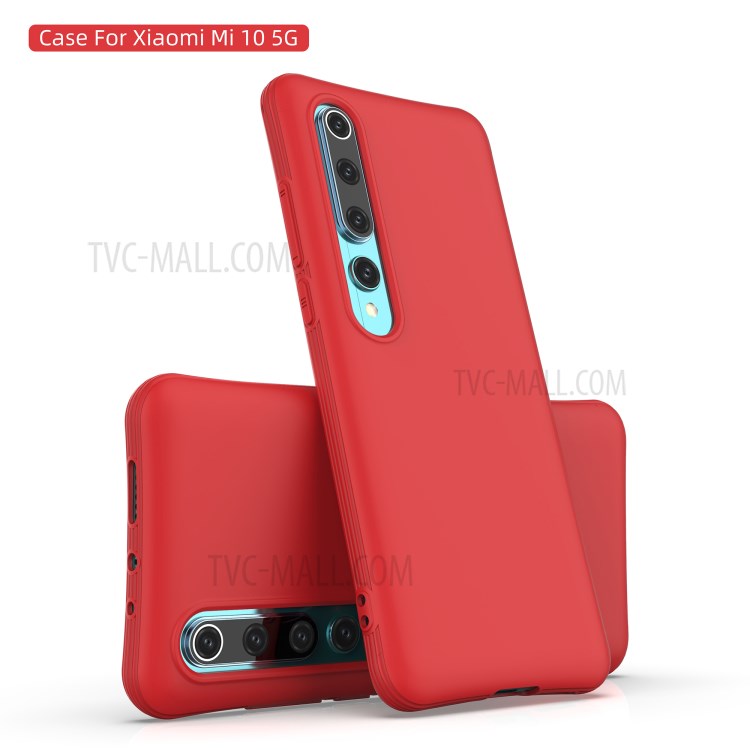 Flexible TPU Mobile Phone Case for Xiaomi Mi 10 - Red-2