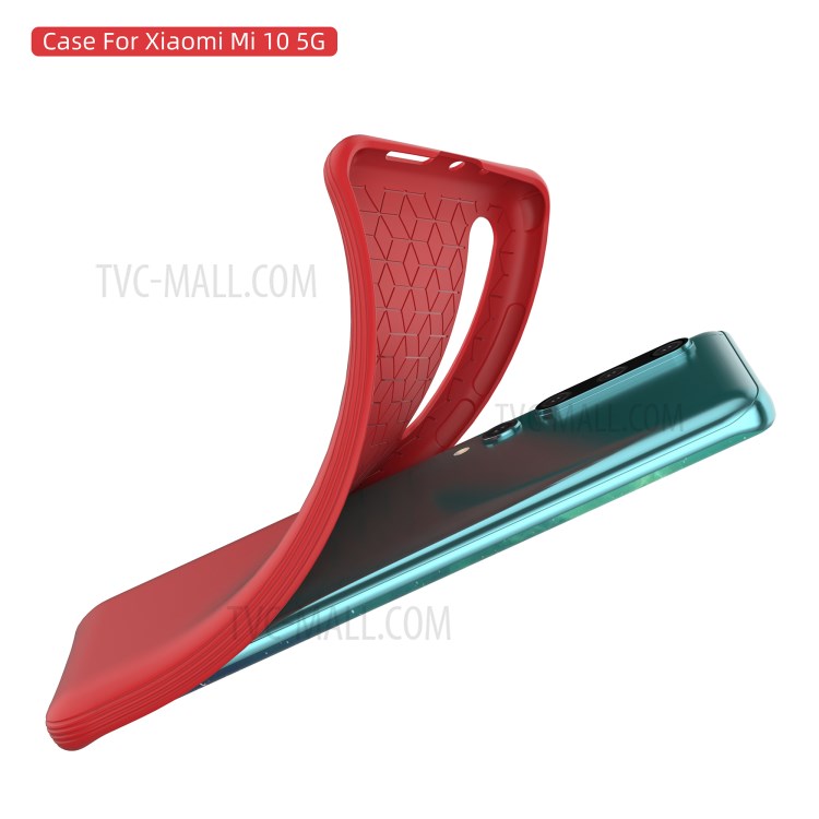 Flexible TPU Mobile Phone Case for Xiaomi Mi 10 - Red-3