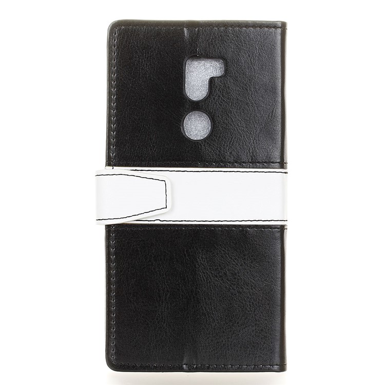 Splice Design Leather Wallet Flip Phone Case for Xiaomi Mi 5s Plus - Black-2