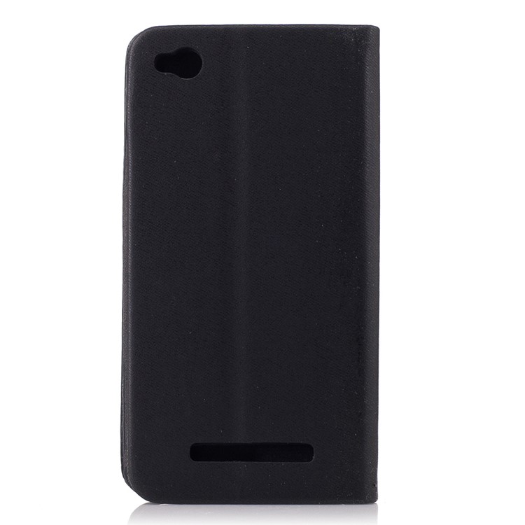 Assorted Color Leather Flip Case for Xiaomi Redmi 4a - Black-2