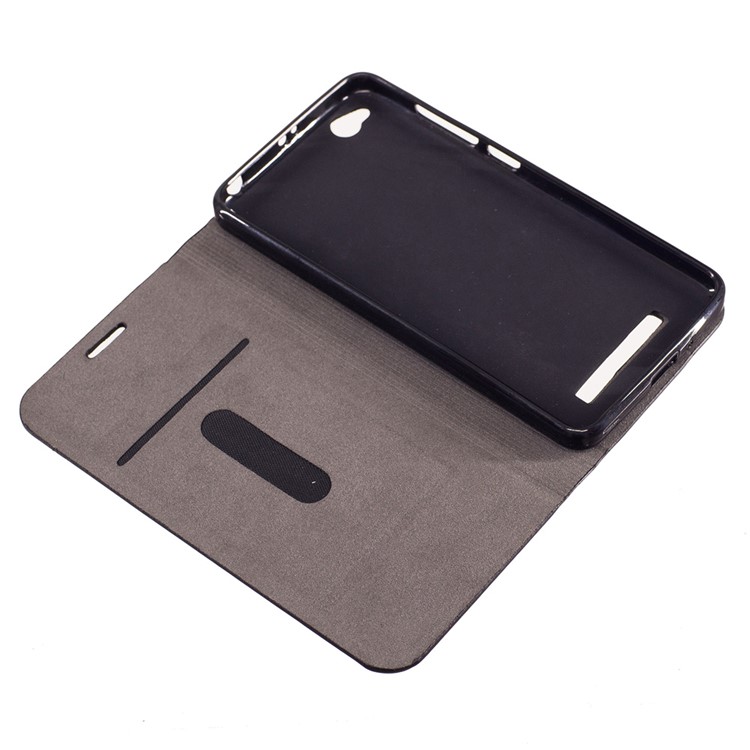 Card Slot Leather Stand Assorted Color Cover for Xiaomi Redmi 4a - Red-7