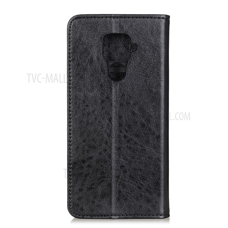 Crazy Horse Auto-absorbed Leather Wallet Phone Cover for Xiaomi Redmi Note 9/Redmi 10X 4G - Black-2