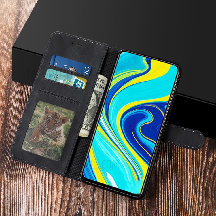 DIAOBAOLEE Caja De Cuero Fresco Para Xiaomi Redmi Nota 9 / Favorable Nota 9 Max / 9S Favorable Nota - Negro-11