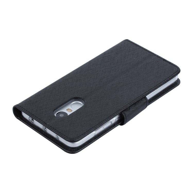 XIEKE Moon Poem Leather Case with Card Slots and Magnet Closure for Xiaomi Redmi Note 4 - Black-6