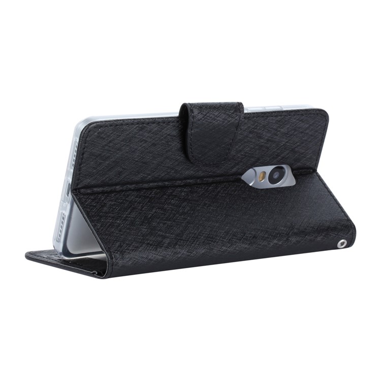 XIEKE Moon Poem Leather Case with Card Slots and Magnet Closure for Xiaomi Redmi Note 4 - Black-7