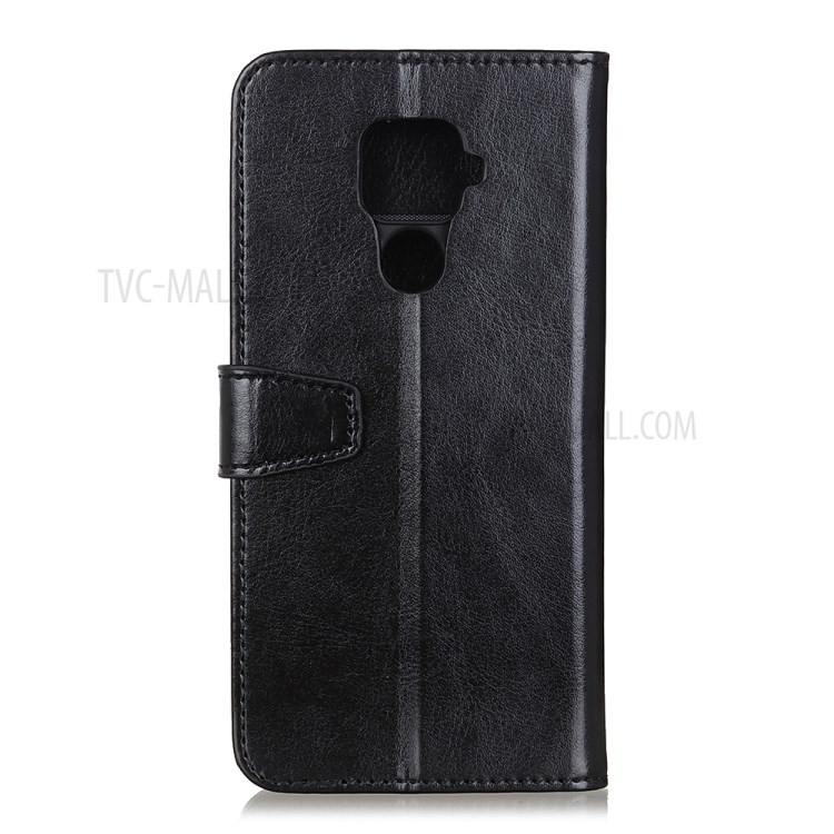 Magnetic Leather Wallet Case for Xiaomi Redmi Note 9/Redmi 10X 4G - Black-3