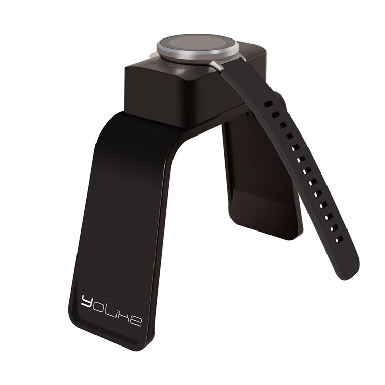 YOLIKE Portable Charging Dock + Holder for Huawei Honor S1 Smartwatch - Black-2