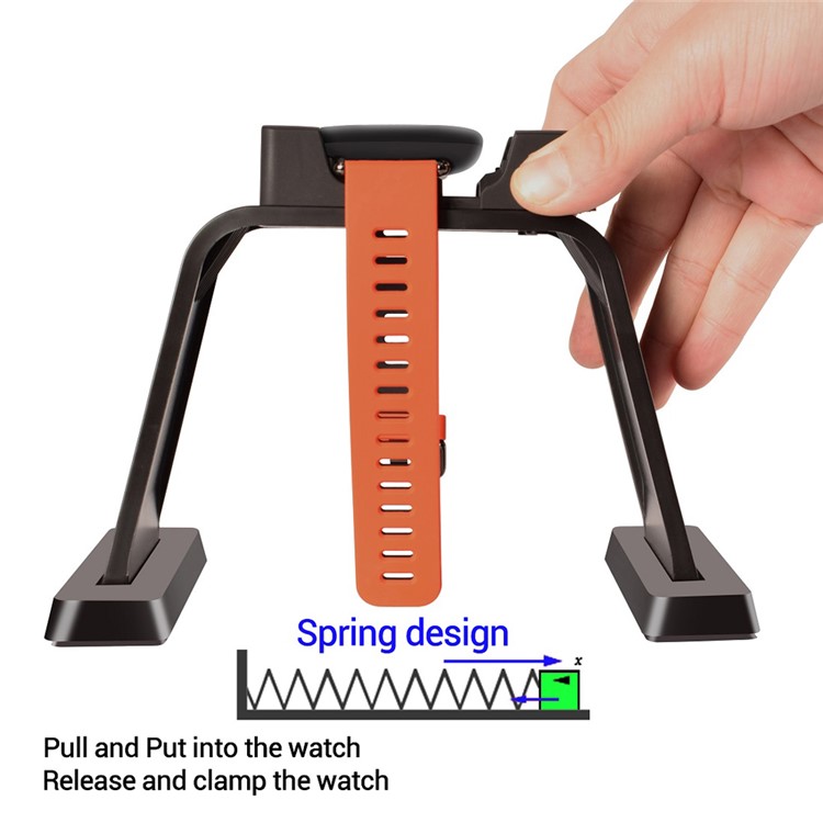 YOLIKE Novelty 2-in-1 Charger + Supporting Holder for Huami Amazfit Watch - Black-1