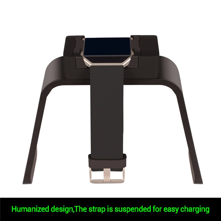 YOLIKE Humanized 2-in-1 Stand Charger Dock for Fitbit Blaze - Black-3