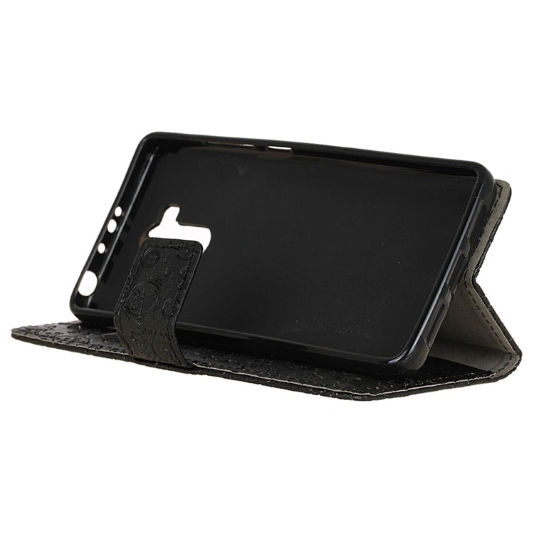 Cartoon Graffiti Leather Wallet Stand Mobile Case for Xiaomi Redmi 4 Prime / Redmi 4 Pro - Black-4