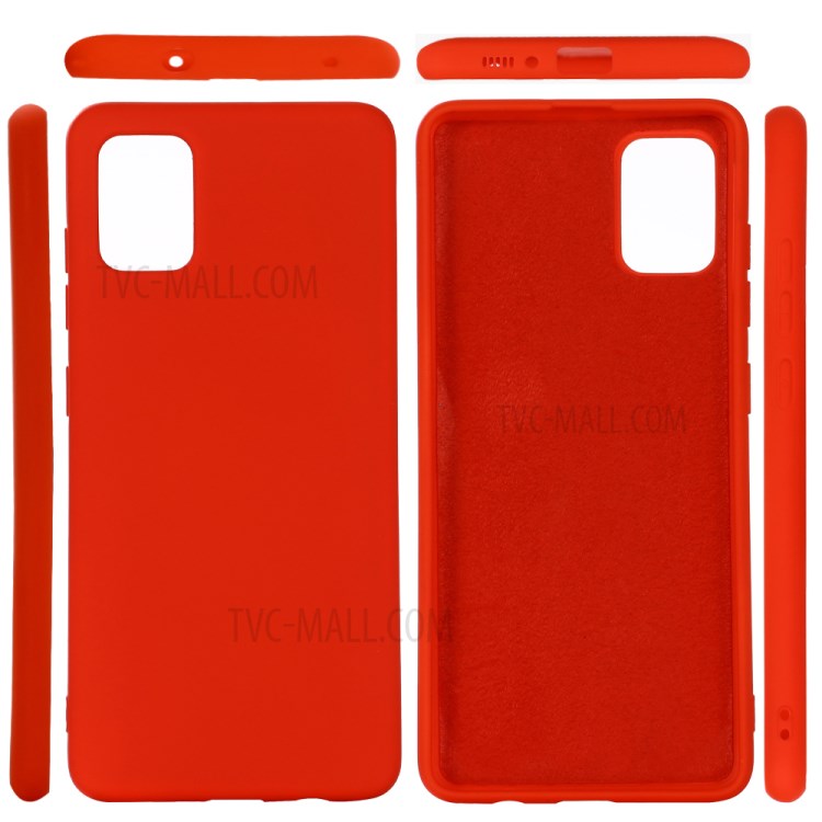 Liquid Silicone Shell Phone Case for Xiaomi Mi 10 Lite 5G/Mi 10 Youth 5G - Red-2