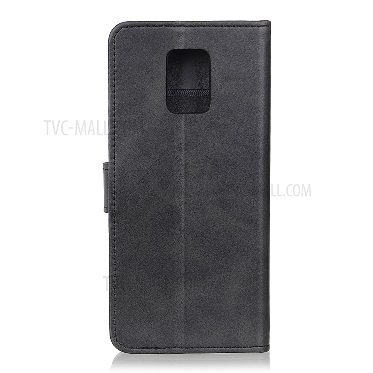 Stand Wallet PU Leather Protection Shell for Xiaomi Redmi 10X 5G/10X Pro 5G - Black-3