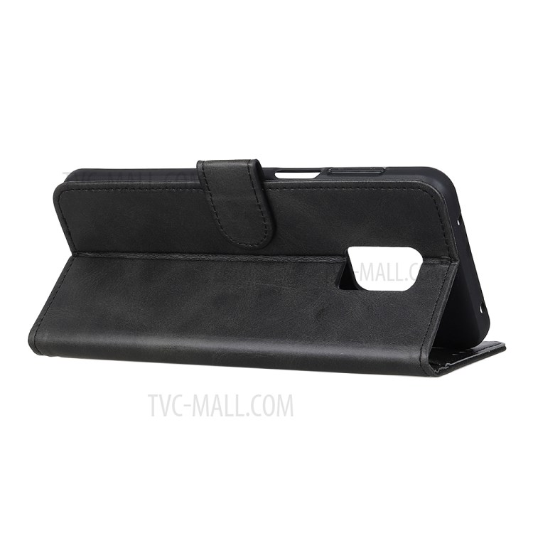 Stand Wallet PU Leather Protection Shell for Xiaomi Redmi 10X 5G/10X Pro 5G - Black-4