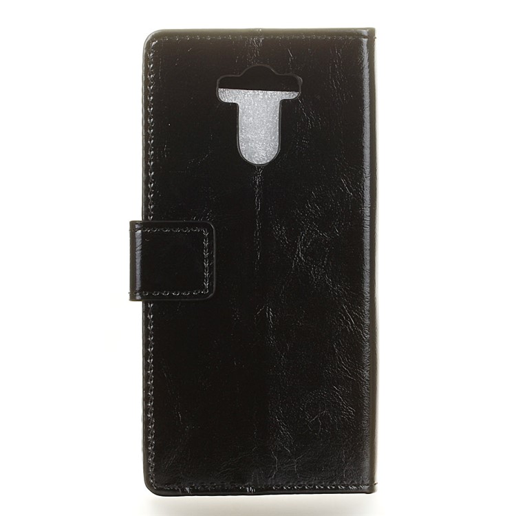Crazy Horse Leather Flip Wallet Mobile Case for Xiaomi Redmi 4 Prime/Pro - Black-2