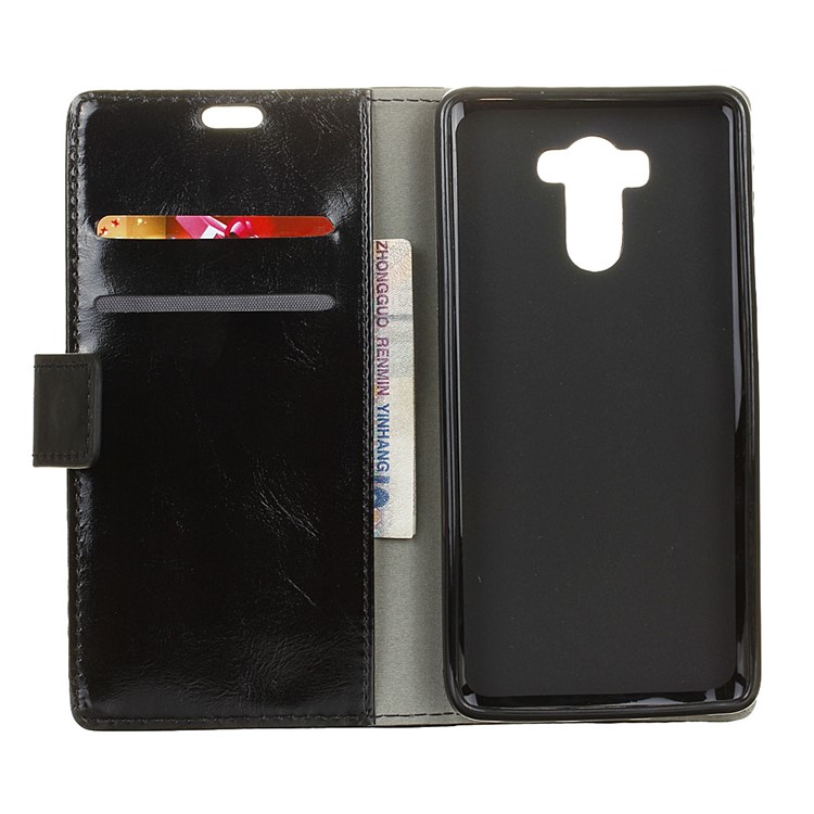 Crazy Horse Leather Flip Wallet Mobile Case for Xiaomi Redmi 4 Prime/Pro - Black-3