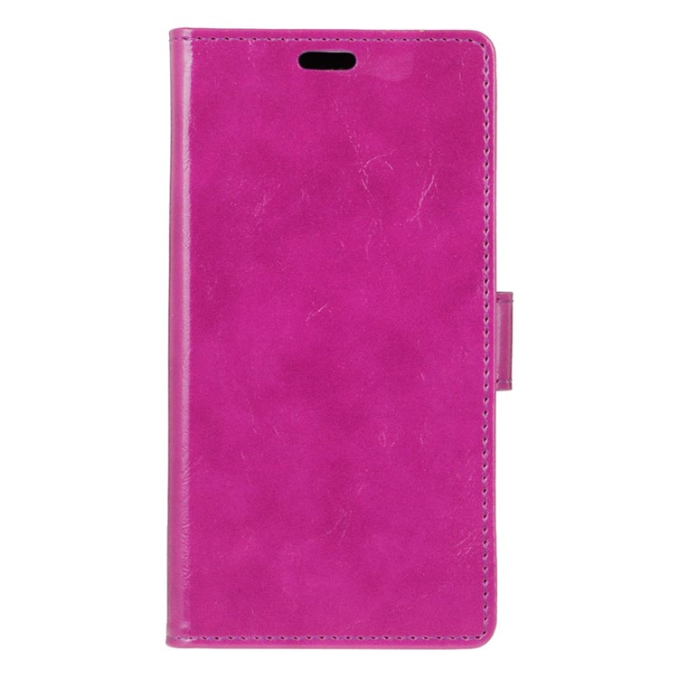 Crazy Horse PU Leather Wallet Mobile Casing for Xiaomi Redmi 4 Prime/Pro - Purple-1