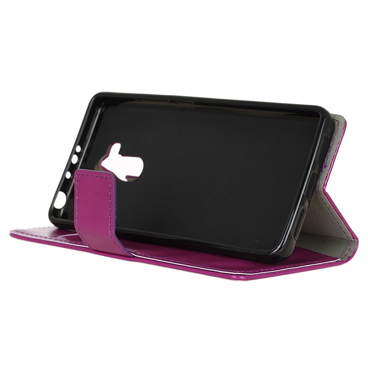 Crazy Horse PU Leather Wallet Mobile Casing for Xiaomi Redmi 4 Prime/Pro - Purple-4
