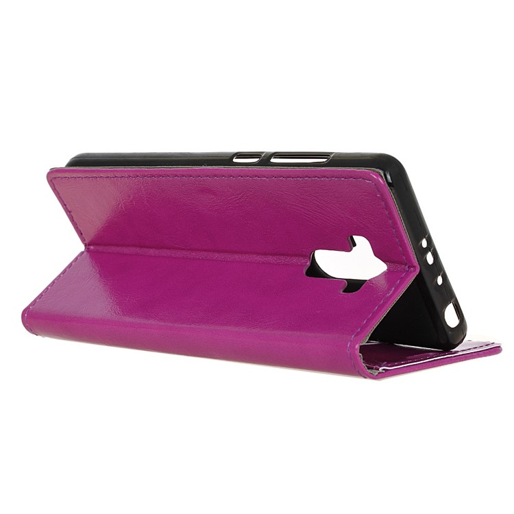 Crazy Horse PU Leather Wallet Mobile Casing for Xiaomi Redmi 4 Prime/Pro - Purple-5
