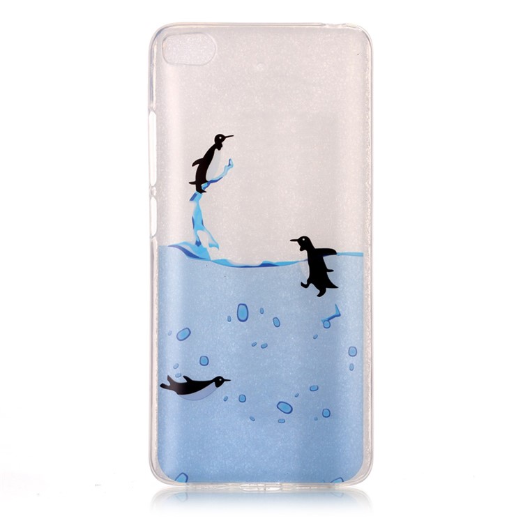 Pattern Printing IMD TPU Case for Xiaomi Mi 5s - Lovely Penguin-1