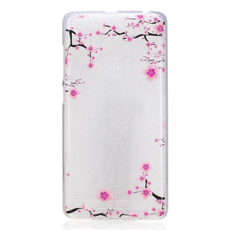 Pattern Printing IMD TPU Case for Xiaomi Redmi 3s - Plum Blossom-1