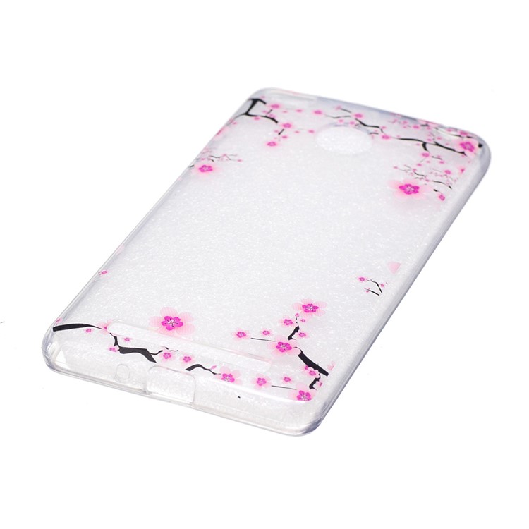Pattern Printing IMD TPU Case for Xiaomi Redmi 3s - Plum Blossom-2