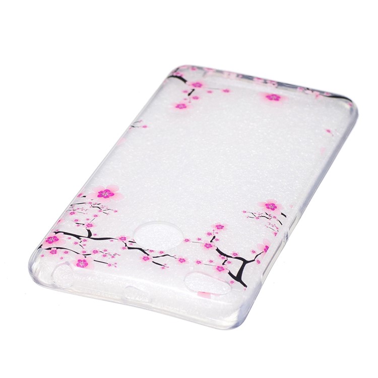 Pattern Printing IMD TPU Case for Xiaomi Redmi 3s - Plum Blossom-3