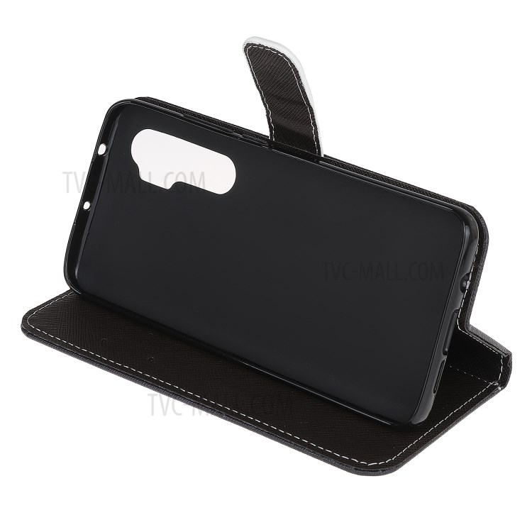 Shell Textura De Couro Cruz Padrão De Impressão Tampa Do Telefone Móvel Para Xiaomi Mi Nota 10 Lite - Lobo-4